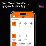 Casti wireless Spigen SA2403 (ASD09691), Bluetooth 5.4, Active Anulare zgomot, Microfon, Low Latenta, negru