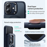 Husa pentru iPhone 17, ESR Classic Hybrid HaloLock Kickstand, bleu