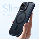 Husa pentru iPhone 17, ESR Classic Hybrid HaloLock Kickstand, bleu