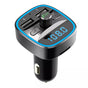 Modulator FM Techsuit JamLink (MFM2), Dual USB, SD Card, Albastru Ambient Ring Light, Ultra-Compact Design, Bluetooth, negru