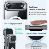 Husa pentru iPhone 17 Air, ESR Classic Hybrid HaloLock Kickstand, negru/transparenta