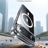 Husa pentru iPhone 17 Air, ESR Classic Hybrid HaloLock Kickstand, negru/transparenta