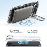 Husa pentru iPhone 17 Air, ESR Classic Hybrid HaloLock Kickstand, negru/transparenta