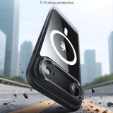 Husa pentru iPhone 17 Air, ESR Classic Hybrid HaloLock Kickstand, negru/transparenta