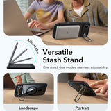 Husa pentru iPhone 17 Air, ESR Classic Hybrid HaloLock Kickstand, negru/transparenta