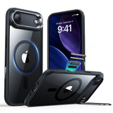 Husa pentru iPhone 17 Air, ESR Classic Hybrid HaloLock Kickstand, negru/transparenta