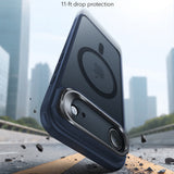 Husa pentru iPhone 17 Air, ESR Classic Hybrid HaloLock Kickstand, bleu