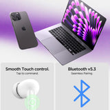 Casti wireless Spigen SA2400 (ASD07886), Bluetooth 5.3, Active ANC, Microfon, Control tactil, Audio App, negru