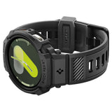 Curea pentru Samsung Galaxy Watch8 40mm, Spigen Rugged Armor Pro (ACS10005), negru