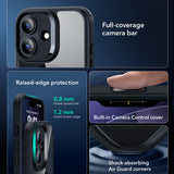 Husa pentru iPhone 17, ESR Classic Hybrid HaloLock, negru/transparenta