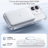 Husa pentru iPhone 17, ESR Classic Hybrid HaloLock, negru