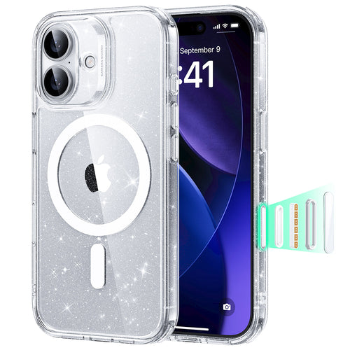 Husa pentru iPhone 17, ESR Classic Hybrid HaloLock, negru