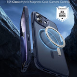 Husa pentru iPhone 17, ESR Classic Hybrid HaloLock, bleumarin
