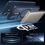 Husa pentru iPhone 17, ESR Classic Hybrid HaloLock, bleumarin