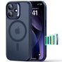 Husa pentru iPhone 17, ESR Classic Hybrid HaloLock, bleumarin