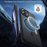 Husa pentru iPhone 17, ESR Classic Hybrid HaloLock, bleumarin