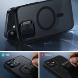 Husa pentru iPhone 17, ESR Classic Hybrid HaloLock, bleumarin