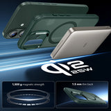 Husa pentru iPhone 17, ESR Classic Hybrid HaloLock, bleumarin