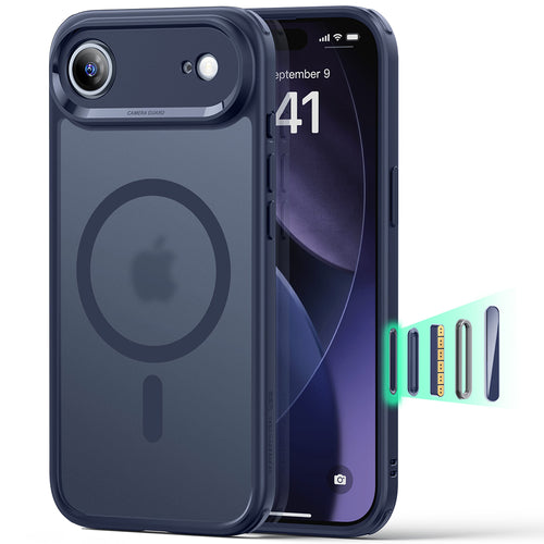Husa pentru iPhone 17 Air, ESR Classic Hybrid HaloLock, bleu