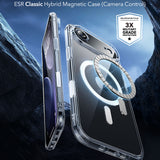 Husa pentru iPhone 17 Air, ESR Classic Hybrid HaloLock, negru/transparenta
