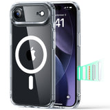 Husa pentru iPhone 17 Air, ESR Classic Hybrid HaloLock, negru/transparenta