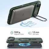 Husa pentru iPhone 17 Air, ESR Classic Hybrid HaloLock Kickstand, bleu