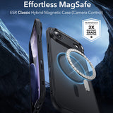 Husa pentru iPhone 17 Air, ESR Classic Hybrid HaloLock, bleu
