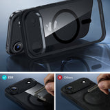Husa pentru iPhone 17 Air, ESR Classic Hybrid HaloLock, negru/transparenta