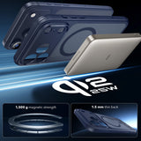 Husa pentru iPhone 17 Pro Max, ESR Classic Hybrid HaloLock, bleu