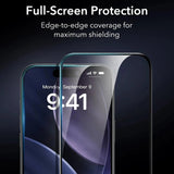 Folie de protectie pentru iPhone 17 Pro Max, ESR Privacy Armorite Screen Protector UltraFit (3 pack)