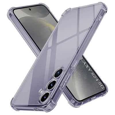 Husa pentru Samsung Galaxy S24, Techsuit Shockproof Clear Silicone, fumuriu