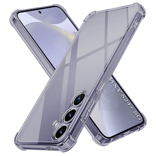 Husa pentru Samsung Galaxy S24 Plus, Techsuit Shockproof Clear Silicone, fumuriu