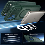 Husa pentru iPhone 17 Pro, ESR Classic Hybrid HaloLock, bleu