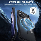 Husa pentru iPhone 17 Pro Max, ESR Classic Hybrid HaloLock, bleu