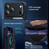 Husa pentru iPhone 17 Pro, ESR Classic Hybrid HaloLock, negru/transparenta