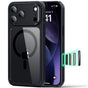 Husa pentru iPhone 17 Pro, ESR Classic Hybrid HaloLock, negru/transparenta