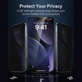 Folie de protectie pentru iPhone 17 Air, ESR Privacy Armorite Screen Protector UltraFit (3 pack)