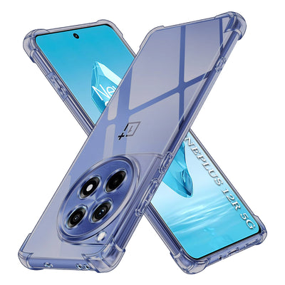 Husa pentru OnePlus 12R, Techsuit Shockproof Clear Silicone, fumuriu