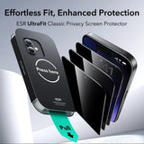 Folie de protectie pentru iPhone 16 Pro, ESR Privacy Tempered Glass UltraFit (3 pack)