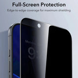 Folie de protectie pentru iPhone 17 Air, ESR Privacy Tempered Glass UltraFit (3 pack)
