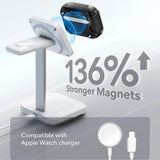 Husa casti pentru AirPods Pro 3, ESR, Cyber Flicklock Halolock Titanium, gri