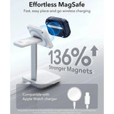 Husa casti pentru AirPods Pro 3, ESR, Cyber Flicklock Halolock, alb