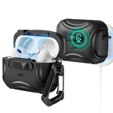 Husa casti pentru AirPods Pro 3, ESR, Cyber Flicklock Halolock, alb