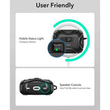 Husa casti pentru AirPods Pro 3, ESR, Cyber Flicklock Halolock, alb