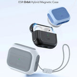 Husa casti pentru AirPods Pro 3, ESR, Orbit Hybrid Halolock, alb