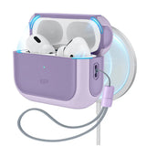 Husa casti pentru AirPods Pro 3, ESR, Orbit Hybrid Halolock Lavender, mov