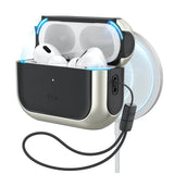 Husa casti pentru AirPods Pro 3, ESR, Orbit Hybrid Halolock Titanium, gri