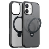 Husa pentru iPhone 17, Torras Ostand Spin MagSafe Series, negru