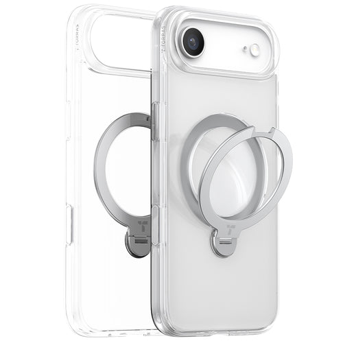 Husa pentru iPhone 17 Air, Torras Ostand Spin MagSafe Series, transparenta