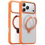 Husa pentru iPhone 17 Pro, Torras Ostand Spin MagSafe Series, portocaliu